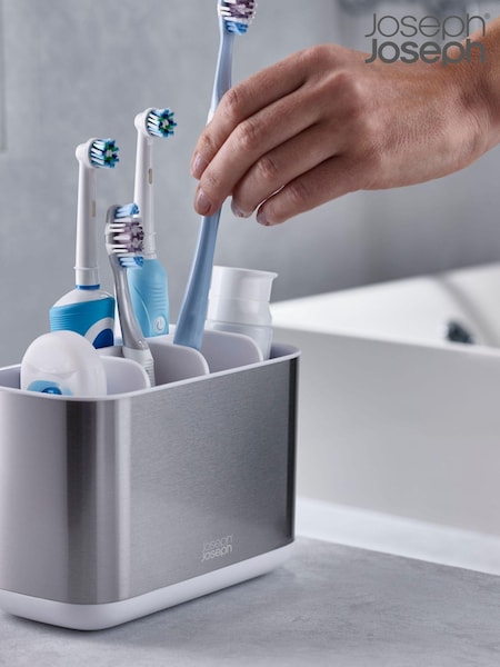 Joseph Joseph White EasyStore Steel Toothbrush Caddy (325408) | €33