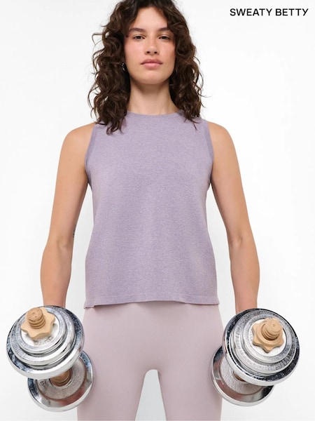 Purple - Sweaty Betty Athlete Seamless Featherweight Loose Vest