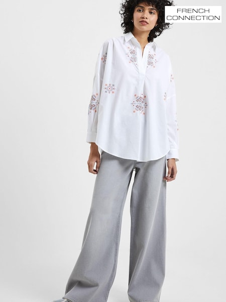 French Connection Embroidered Pop Over Shirt (326672) | €43.50
