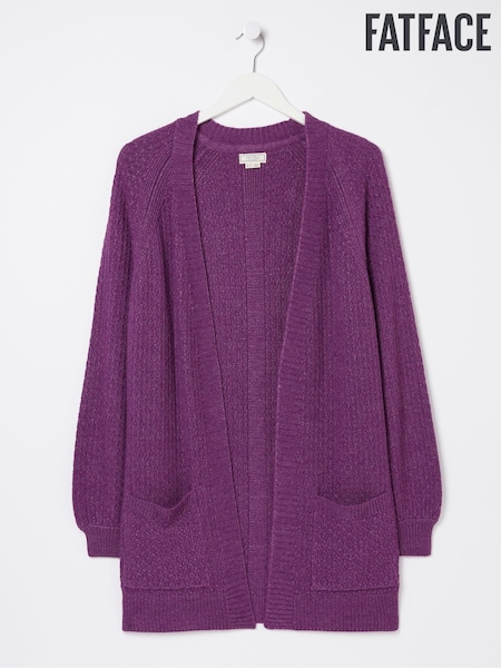 FatFace Purple Hannah Edge To Edge Cardigan (327320) | €35
