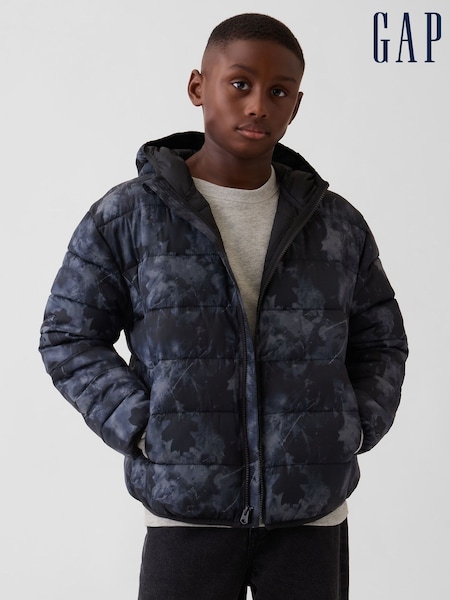 Marineblau/Camouflage - Gap Leichte Pufferjacke (4 bis 13 Jahre)