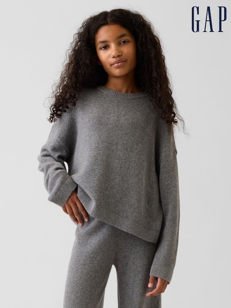 Grå - Gap Cashsoft Oversized Jumper (4-13yrs)