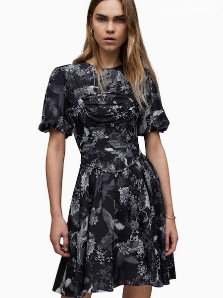AllSaints Black Ali Peggy Dress (328268) | €121
