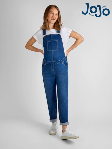 JoJo Maman Bébé Light Wash Boyfriend Maternity Denim Dungarees (328844) | 10,740 ISK