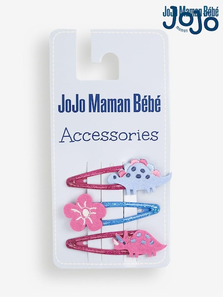 JoJo Maman Bébé Berry Dinosaur 3-Pack Character Clips (328973) | €6.50