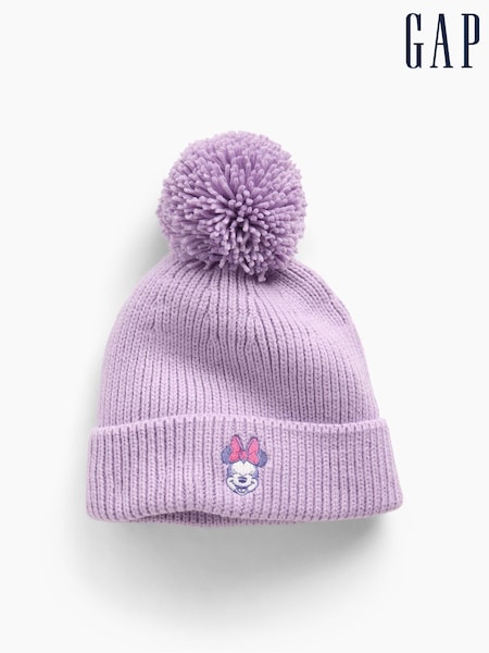 Purple - Gap Disney Minnie Mouse Bobble Hat