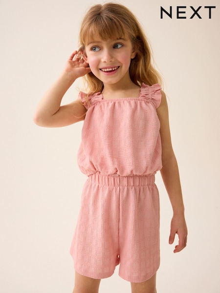 Pink Textured Vest and Short Set (3-16yrs) (329710) | €11 - €18