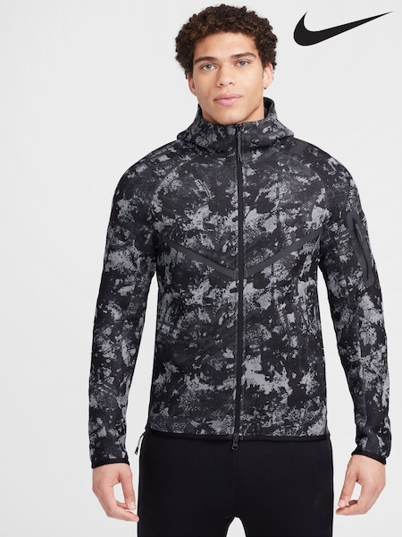 Nike Smoke Grey Smoke Grey Tech Fleece Camo Zip Up Hoodie (329791) | €170