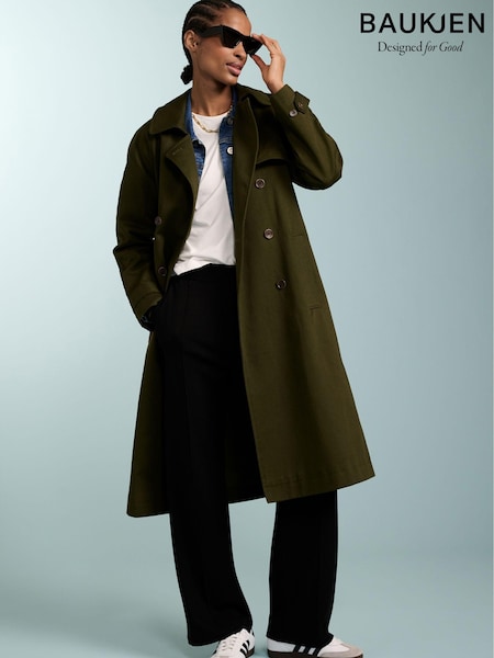 Baukjen Green Marlee Organic Trench Coat (329876) | €159