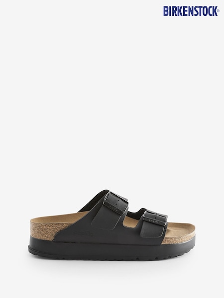 Birkenstock Black Birko Flor Papillio Flex Platform Sandals (330257) | kr1 285