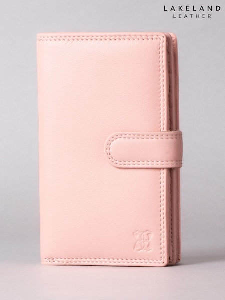 Lakeland Leather Pink Medium Tab Purse (330308) | ₪151