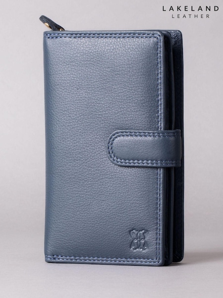 Lakeland Leather Navy Blue Medium Tab Purse (330341) | €37
