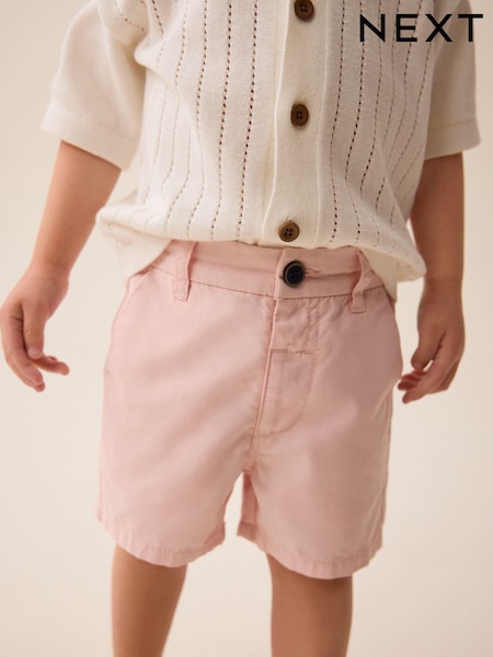 Pink 100% Cotton Chinos Shorts (3mths-7yrs) (330847) | €6 - €8