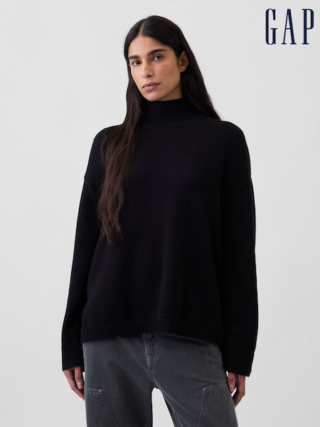 Black - Gap Oversized Turtleneck Jumper