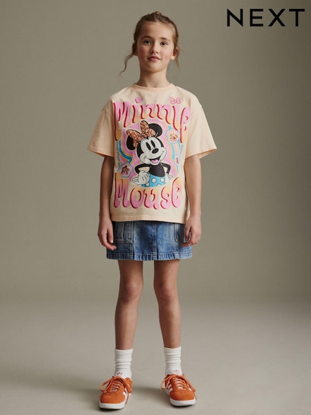 Neutral Oversized Sequin Minnie Mouse License T-Shirt (3-16yrs) (331145) | €8.50 - €12