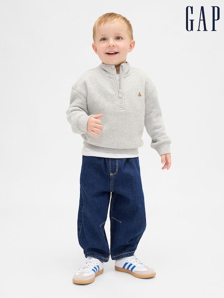 Dark Wash - Gap Pull-on Barrel Jeans (6mths-5yrs)