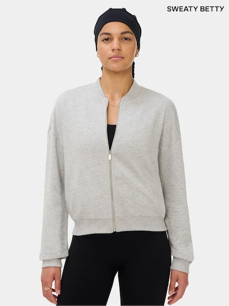 Grey - Sweaty Betty After Class Zip Through Jacket