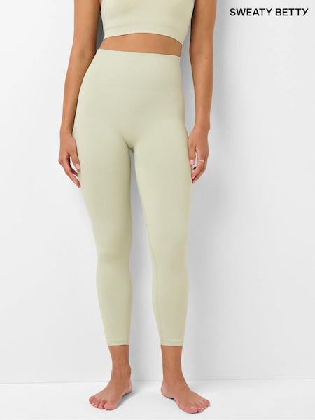 Zeleno - Sweaty Betty bešavne teksturirane Helanke 7/8