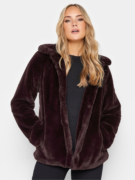 Long Tall Sally Dark Purple Faux Fur Jacket (332269) | €51