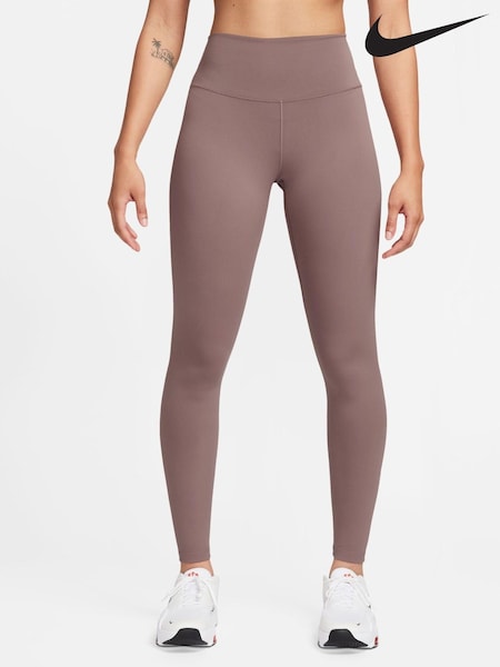 Nike Brown Dri-FIT One High Waisted Leggings (332421) | €35