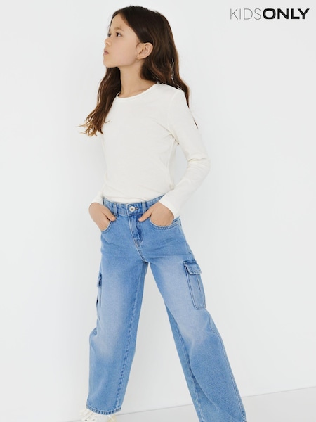 ONLY KIDS Wide Leg Cargo Jeans (332447) | 104 LEI