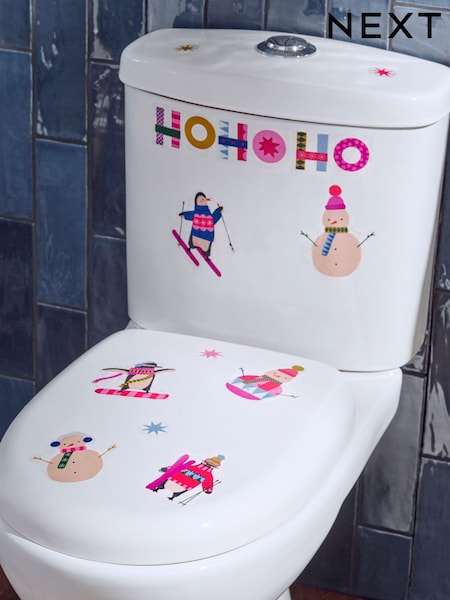 Multi Christmas Snowman Toilet Stickers (332594) | €4
