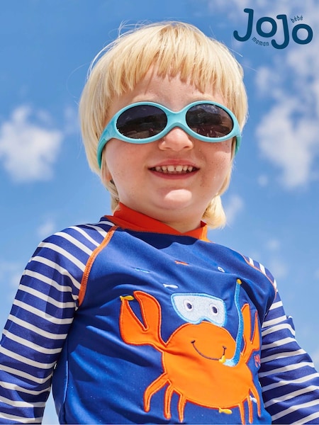 JoJo Maman Bébé Blue Crab UPF 50 Sun Protection Rash Vest (332716) | €28