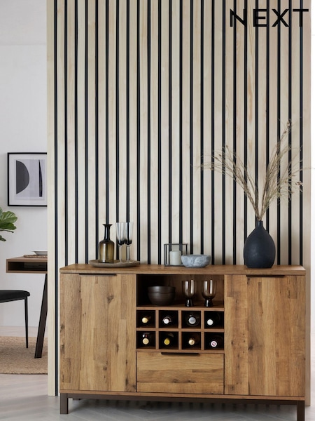 Dark Bronx Oak Effect Wine Storage Sideboard (332873) | €520
