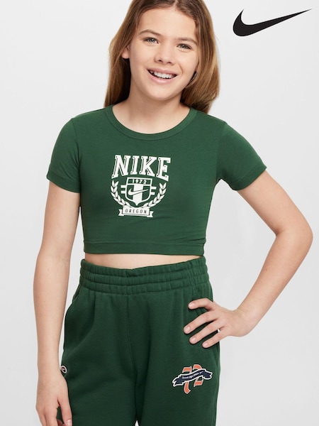 Зеленый - Nike Trend Cropped T-Shirt (332886) | €16