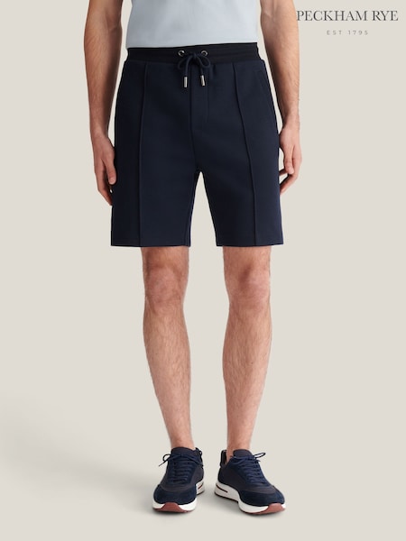 Albastru - Regular Peckham Rye Comfort Cotton Shorts