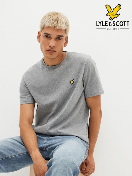 Harmaa Marli - Lyle & Scott Crew Neck Cotton T-shirt (333241) | €44 - €47