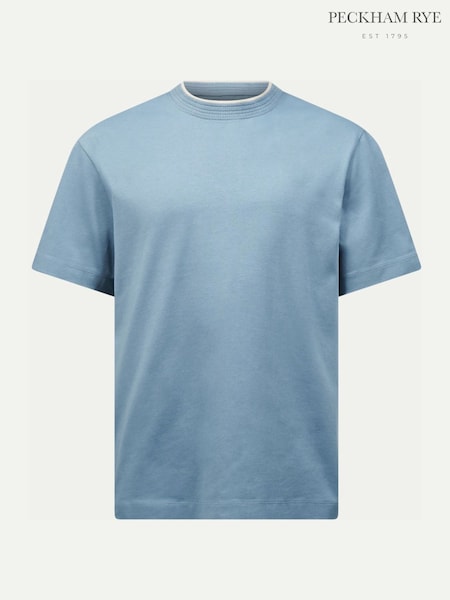 Blue - Regular Peckham Rye Box Fit Short Sleeves T-shirt