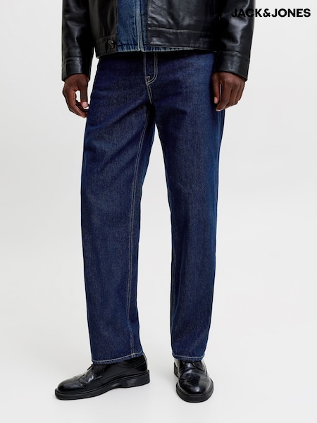 Deep Blue - Regular Jack & Jones Loose Fit Eddie Jeans