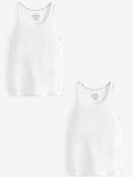 Calvin Klein White Modern Cotton Tanks 2 Pack (333718) | €21.50