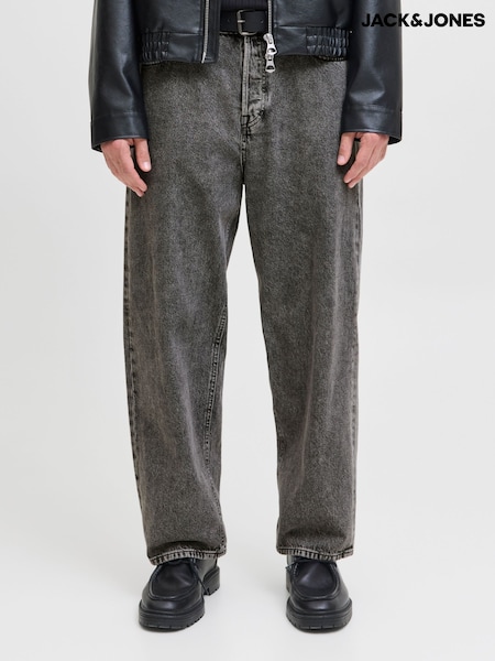 Svart tvätt - Regular Jack & Jones Alex Baggy Fit Jeans