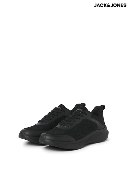 أسود - Regular Jack & Jones Triple Knitted Sneaker Trainers