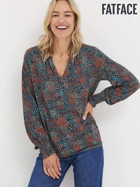 FatFace Green Florence Textured Spot Top (333970) | €24
