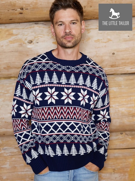 Zils - Regular The Little Tailor Cotton Winter Fairisle Christmas Jumper
