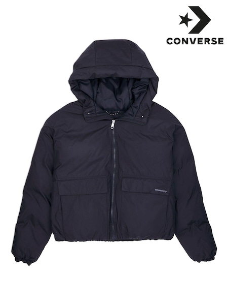 Converse Black Short Puffer Jacket (334150) | AED305