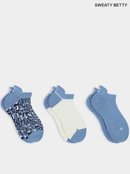 Blue - Sweaty Betty Workout Trainer Socks 3 Pack
