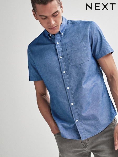 modra - Regular Fit Short Sleeve Oxford Shirt (334592) | € 10
