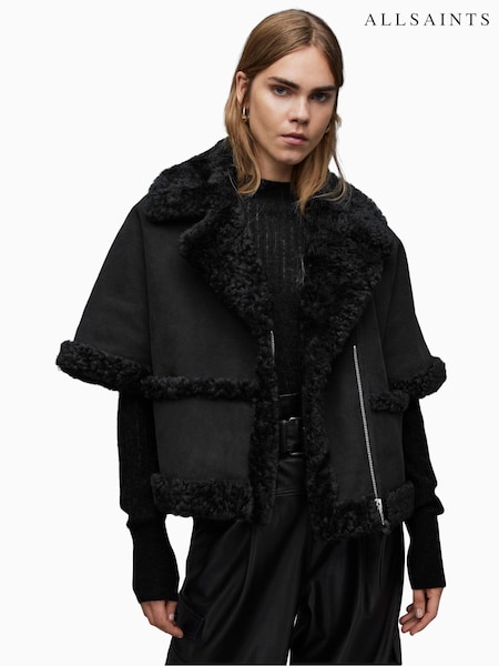 AllSaints Black Mixi Farley Jacket (334875) | €1,287