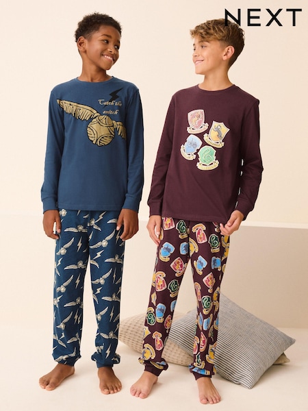 Harry Potter mornarsko modra/rdeča - License 100% Cotton Pyjamas 2 Pack (4-16yrs) (335034) | € 31 - € 39