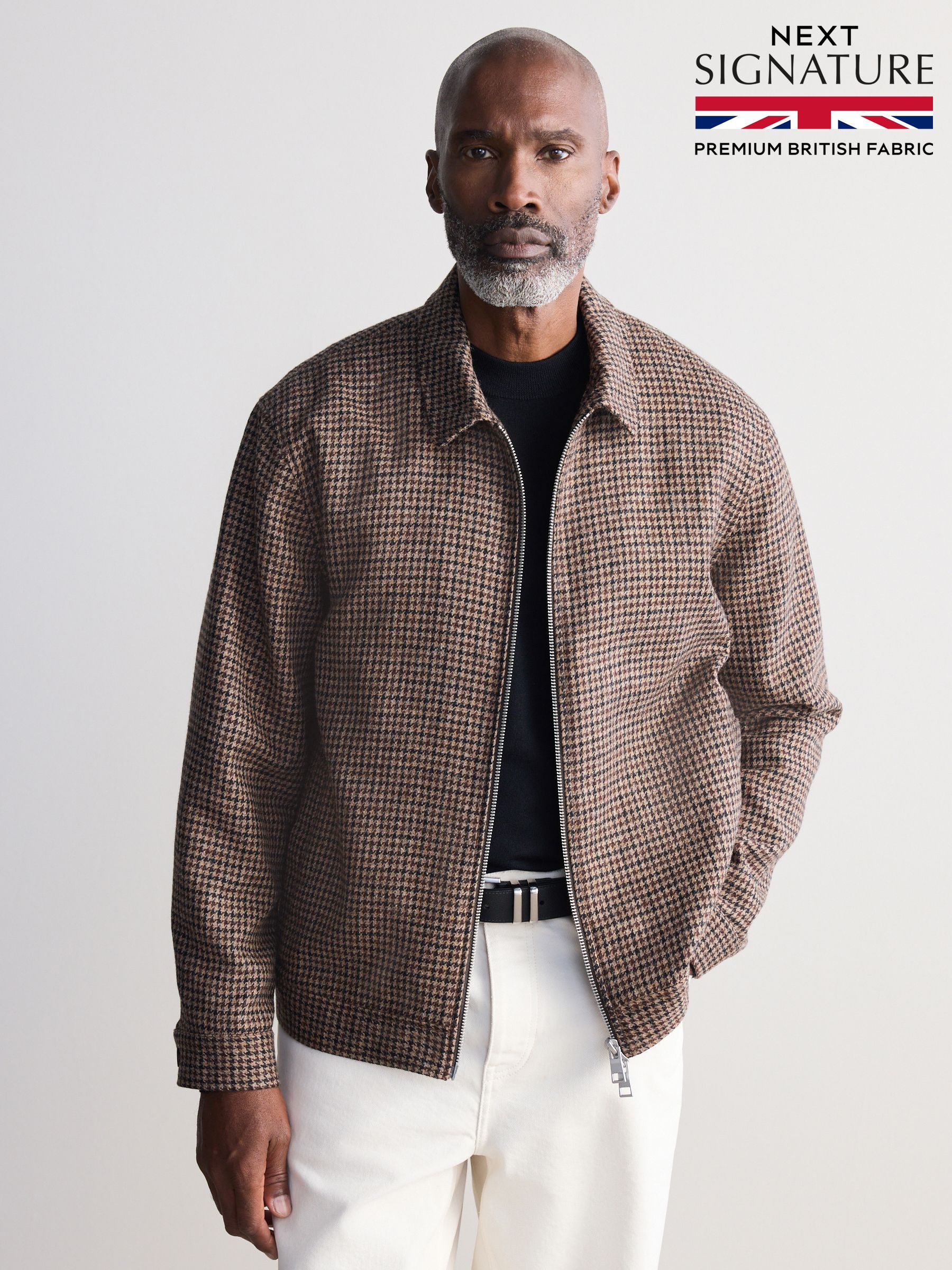 Buy Men's Coats and Jackets Brown Zip Through Online | Next USA