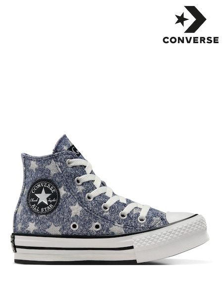 Converse Blue Coraline Star Print EVA Lift Trainers (335850) | €42