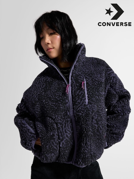 Converse Sherpa Fleece Zip Up Jacket (335856) | ‏641 د.إ.‏
