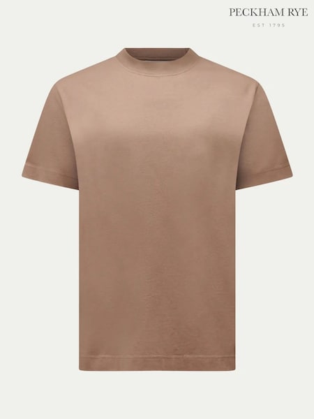 Brown - Regular Peckham Rye Mercerised Jersey T-shirt