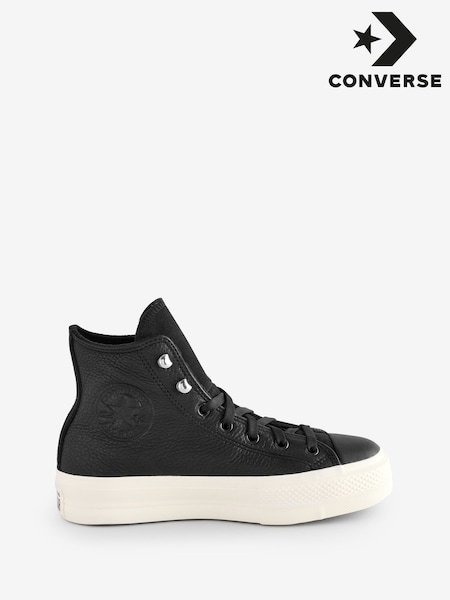 Converse Black Chuck Taylor All Star Lift High Trainers (336175) | AED276