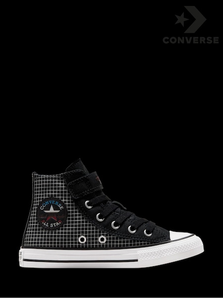 Converse Black Junior Transformers High Top Trainers (336575) | AED131