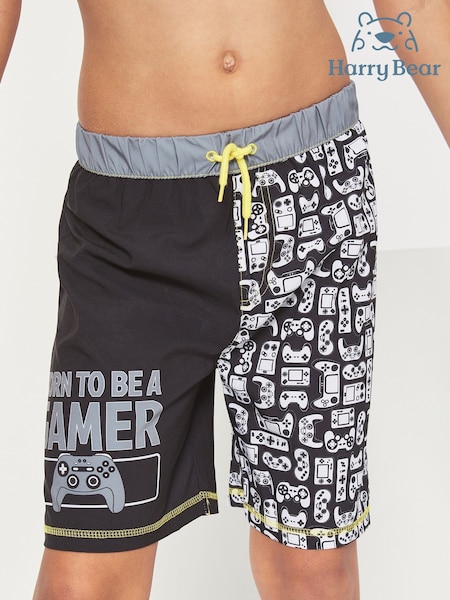 Harry Bear Black/Grey Boys Swim Shorts (337024) | 721 UAH